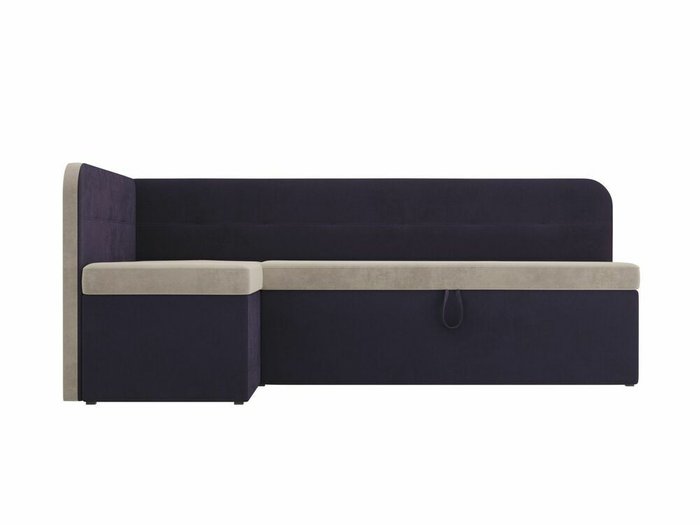 Угловой диван-кровать Форест бежево-фиолетового цвета левый угол - купить Угловые диваны по цене 42999.0