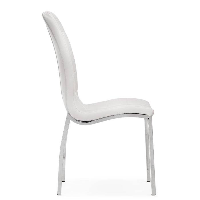 Стул в обивке из экокожей белого цвета - лучшие Обеденные стулья в INMYROOM