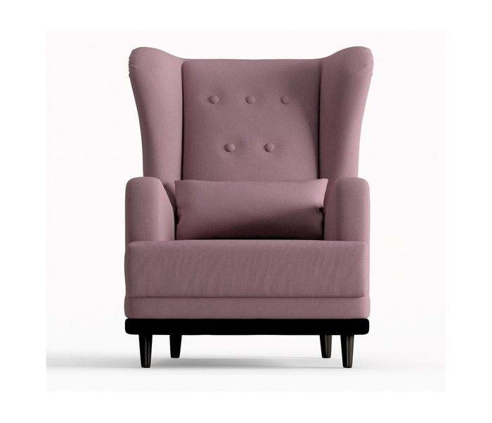 Кресло Лорд в обивке из велюра темно-розового цвета - купить Интерьерные кресла по цене 13290.0