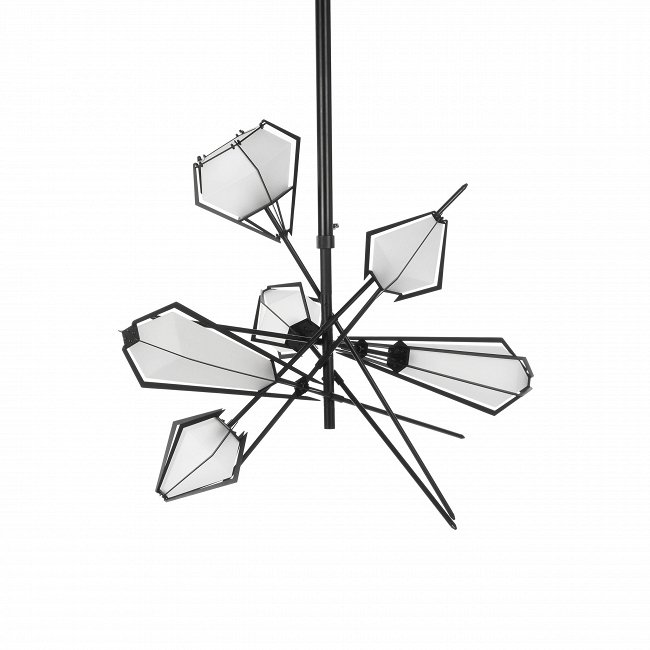 Подвесной светильник Lattice с плафонами из стекла белого цвета