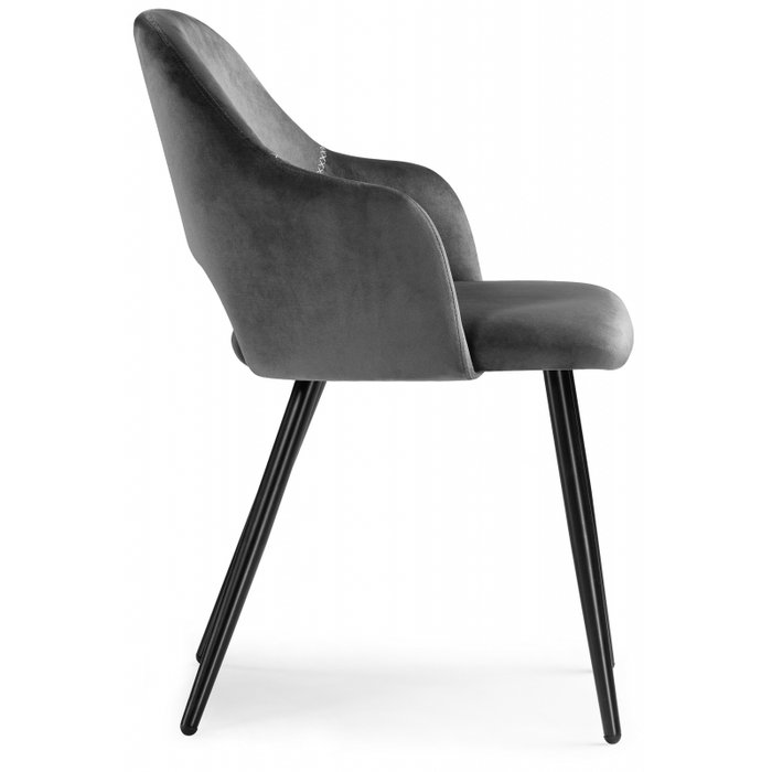 Стул Konor черно-серого цвета - лучшие Обеденные стулья в INMYROOM