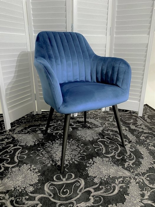 Стул Regent синего цвета - купить Обеденные стулья по цене 9135.0