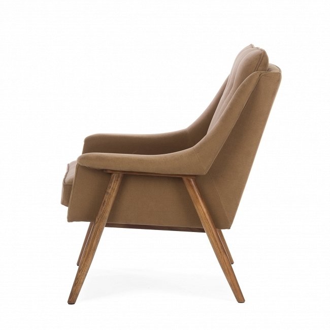 Кресло Edinburg коричневого цвета с каркасом из массива - купить Интерьерные кресла по цене 57577.0