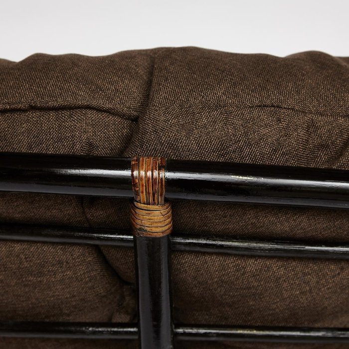 Кресло-качалка Papasan Antique brown с подушкой темно-коричневого цвета - лучшие Садовые кресла в INMYROOM Кресло-качалка Papasan Antique brown с подушкой темно-коричневого цвета - лучшие Садовые кресла в INMYROOM