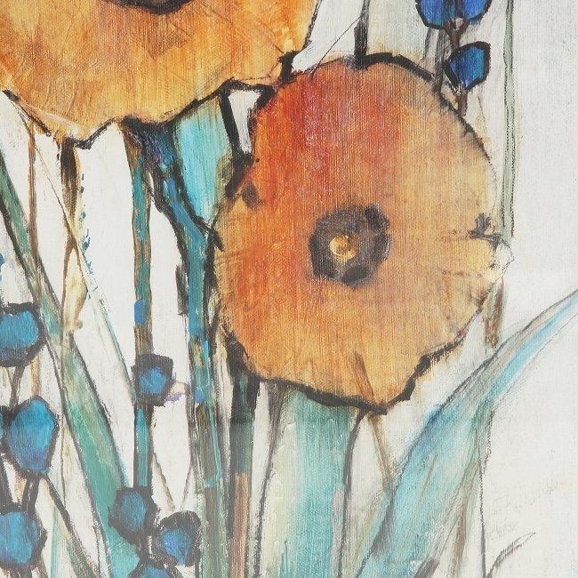 Постер в раме Floral Pop с изображением полевых цветов  - купить Картины по цене 17819.0