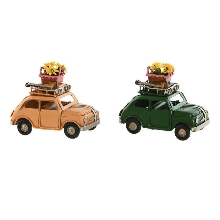 Декоративная фигура Оранжевый Автомобиль Vintage 10 x 5 x 7 cm (2 штук)