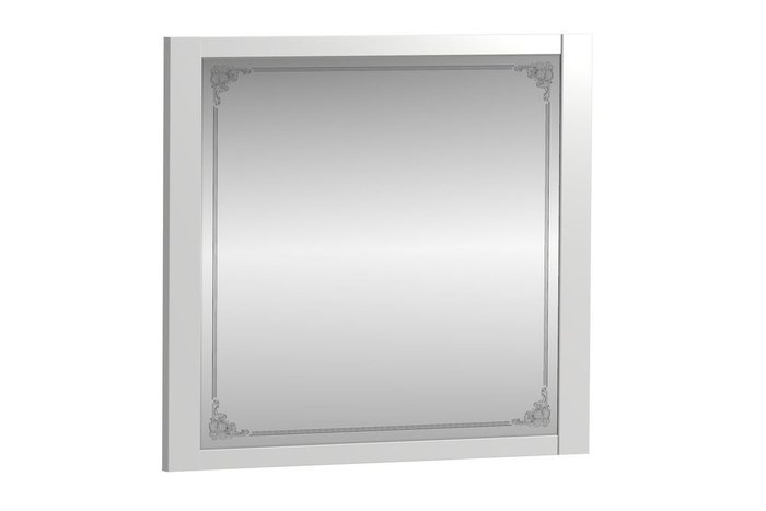 Зеркало влагостойкое Prv белого цвета - купить Настенные зеркала по цене 3987.0
