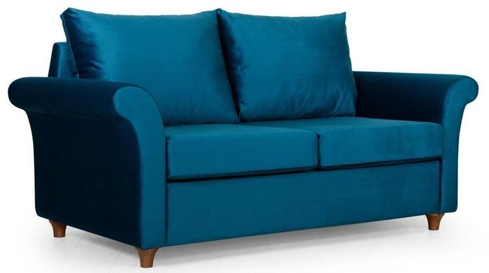 Диван прямой Мэдисон Blue синего цвета - купить Прямые диваны по цене 25800.0