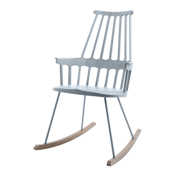 Кресло-качалка Comback голубого цвета - купить Интерьерные кресла по цене 69930.0