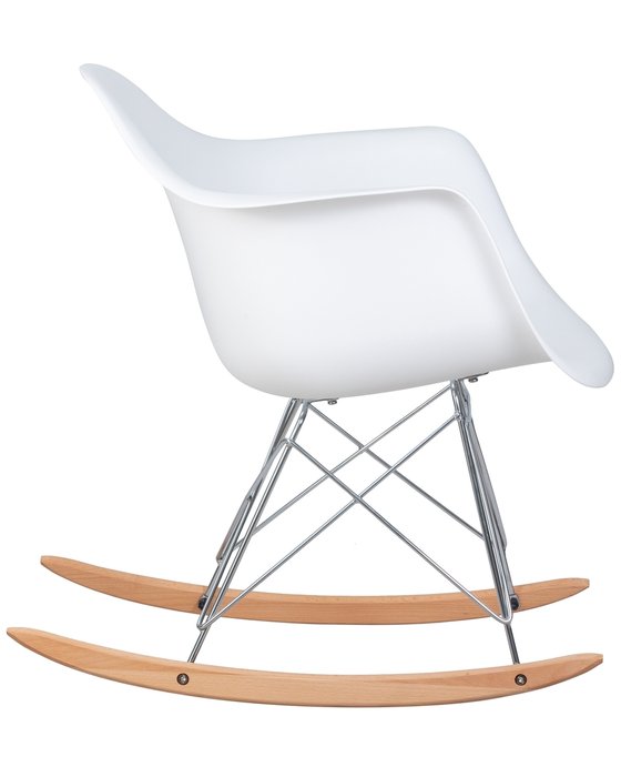 Кресло-качалка Rock белого цвета - лучшие Интерьерные кресла в INMYROOM