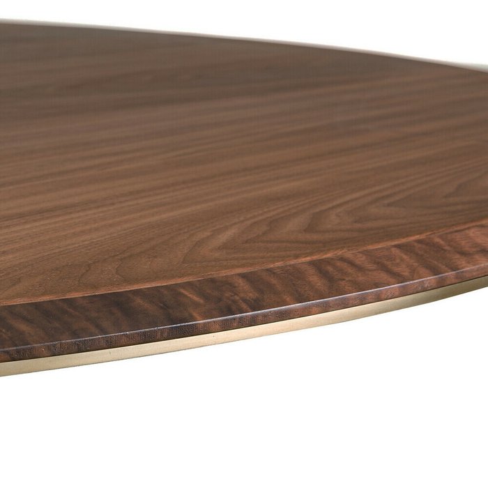 Круглый обеденный стол Bobeno коричневого цвета - лучшие Обеденные столы в INMYROOM