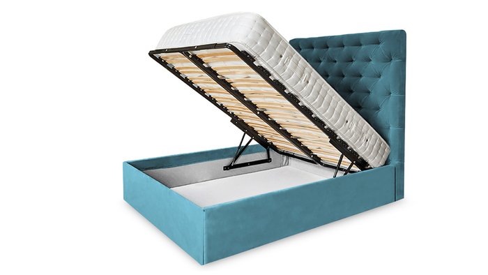 Кровать Сиена 160х200 голубого цвета - лучшие Кровати для спальни в INMYROOM