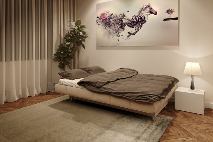 Диван-кровать Юта бежевого цвета - лучшие Прямые диваны в INMYROOM