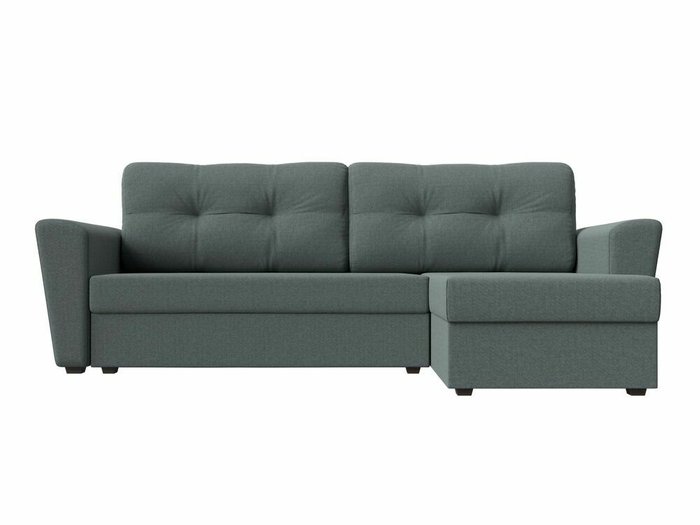 Угловой диван-кровать Амстердам лайт серого цвета правый угол - купить Угловые диваны по цене 27999.0