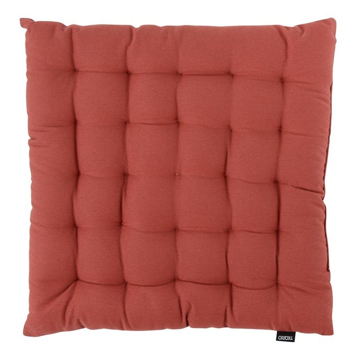 Подушка на стул из хлопка Prairie терракотового цвета