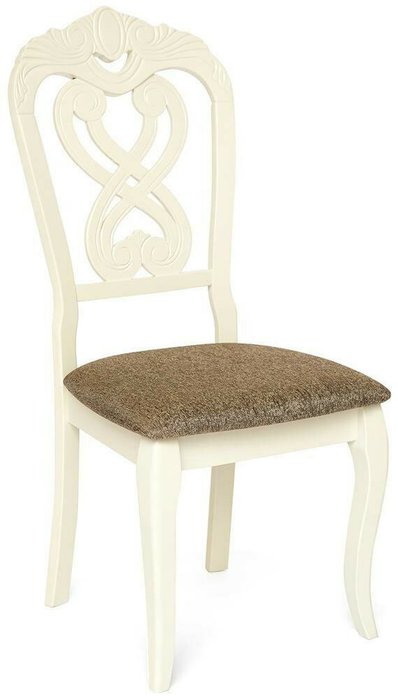 Набор из двух стульев Andromeda бело-коричневого цвета - купить Обеденные стулья по цене 11480.0