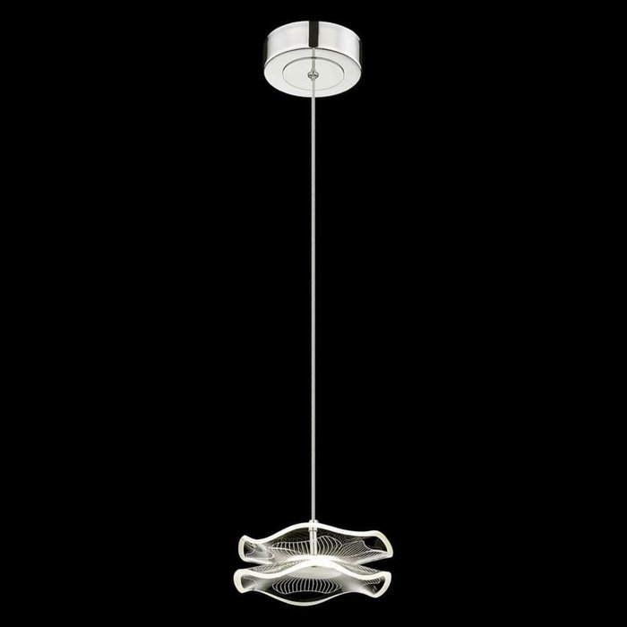 Подвесной светодиодный светильник Helena бело-серого цвета