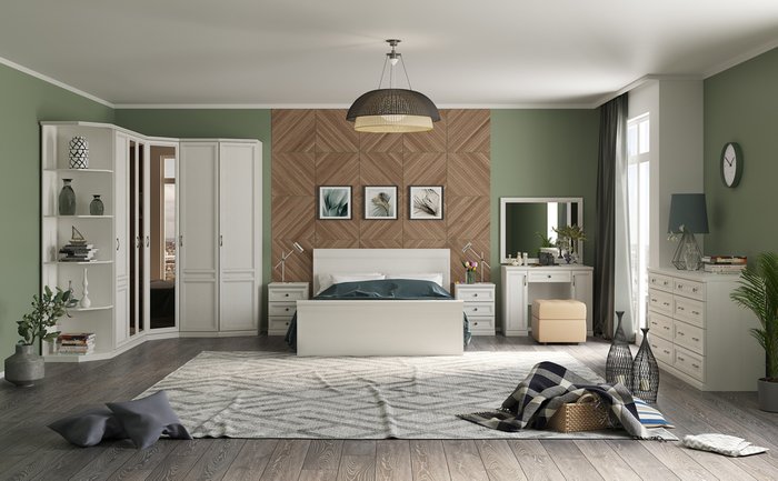 Кровать Белладжио 140х200 белого цвета - лучшие Кровати для спальни в INMYROOM