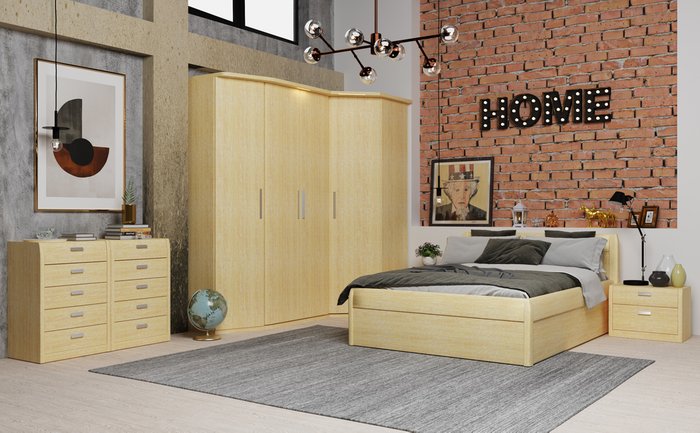 Кровать Илона 160х200 бежевого цвета с подъемным механизмом  - купить Кровати для спальни по цене 31010.0