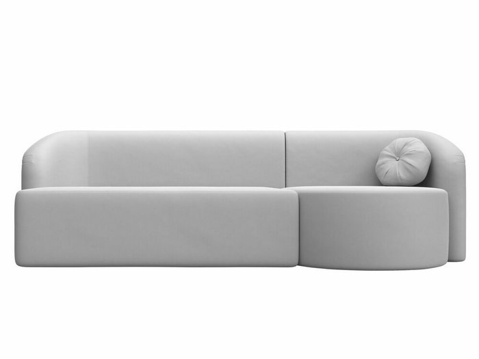Диван Лига 027 белого цвета (экокожа) угол правый - купить Прямые диваны по цене 43999.0