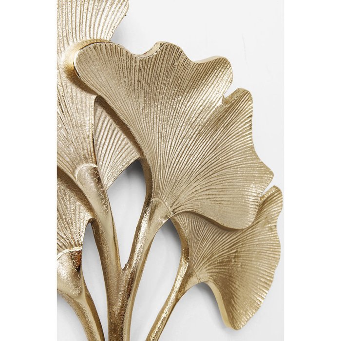 Украшение настенное Ginkgo Leaf золотого цвета - лучшие Декор стен в INMYROOM