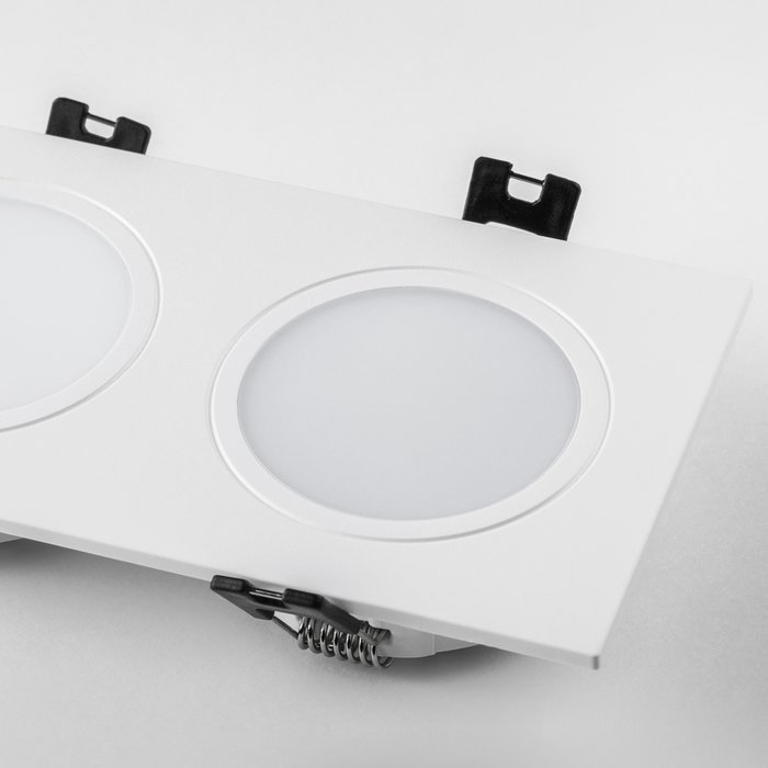 Рамка (светильник) PVC д/LED-модулей 941хх и LED-ламп D50мм PIANO 2x QUAD БЕЛЫЙ IP65 - купить Встраиваемые споты по цене 1499.0 Рамка (светильник) PVC д/LED-модулей 941хх и LED-ламп D50мм PIANO 2x QUAD БЕЛЫЙ IP65 - купить Встраиваемые споты по цене 1499.0