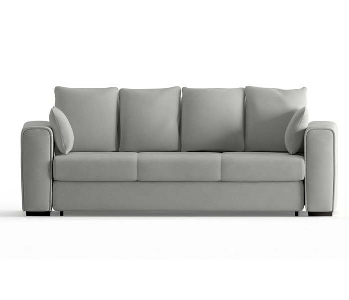 Диван-кровать Рошфор в обивке из велюра светло-серого цвета - купить Прямые диваны по цене 44590.0