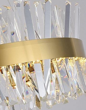 Подвесная светодиодная люстра Smart Нимбы Innovation Style золотого цвета  - лучшие Подвесные люстры в INMYROOM