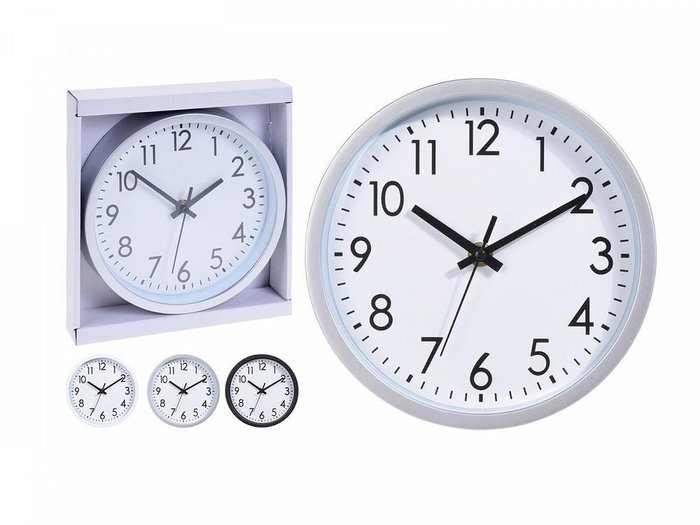 Часы настенные Black&White белого цвета  - купить Часы по цене 690.0