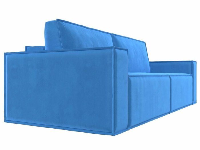 Прямой диван-кровать Куба голубого цвета - лучшие Прямые диваны в INMYROOM
