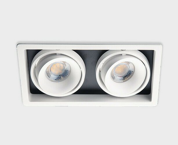 Встраиваемый светильник DE-312 white (металл, цвет белый) - лучшие Встраиваемые споты в INMYROOM