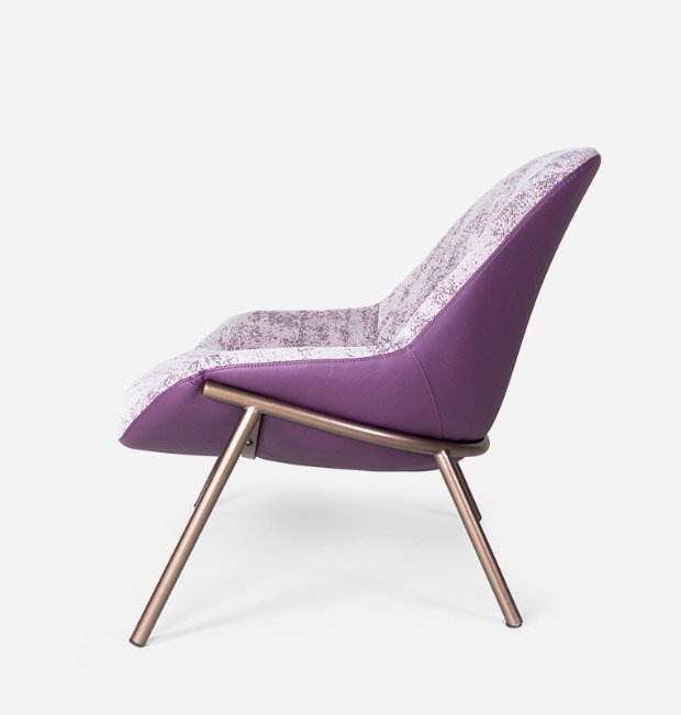Кресло Beylic фиолетового цвета - лучшие Интерьерные кресла в INMYROOM