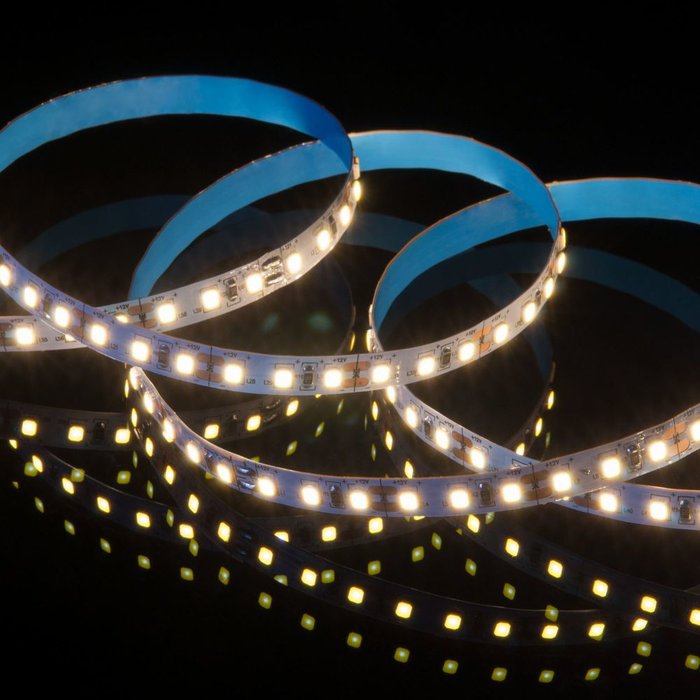 Комплект светодиодной ленты 12 В 9.6 Вт/м 120 Led/м IP20 3300K - лучшие Светодиодная лента в INMYROOM Комплект светодиодной ленты 12 В 9.6 Вт/м 120 Led/м IP20 3300K - лучшие Светодиодная лента в INMYROOM