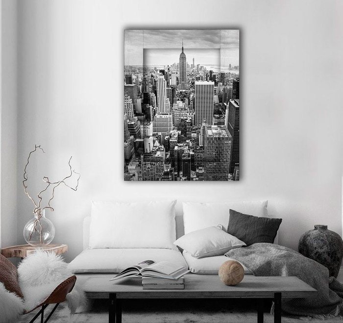 Картина с арт рамой Нью-Йорк  80х100 - купить Картины по цене 11990.0