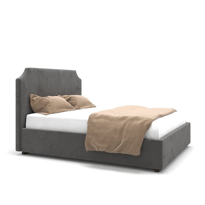 Кровать Natalie серая 160х200 - купить Кровати для спальни по цене 59900.0