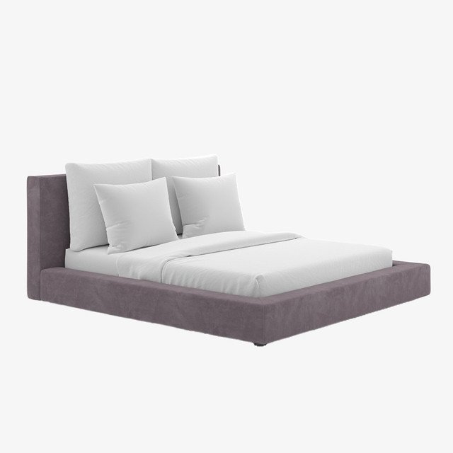 Кровать Cloud Platform 160х200 серо-коричневого цвета - купить Кровати для спальни по цене 88980.0