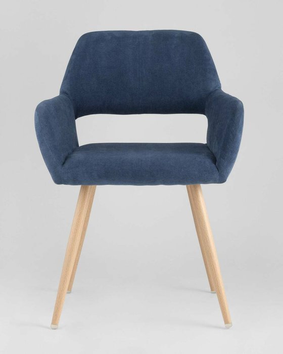 Стул Кромвель синего цвета - лучшие Обеденные стулья в INMYROOM