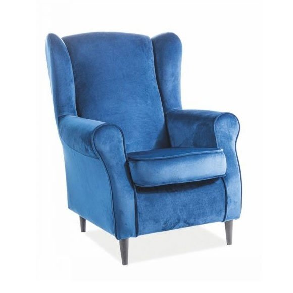 Кресло Baron синего цвета