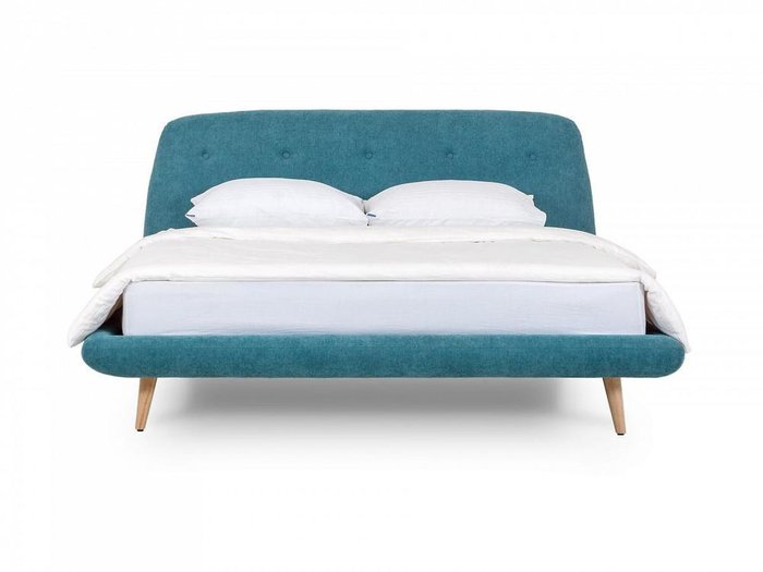 Кровать Loa сине-зеленого цвета 160x200 - купить Кровати для спальни по цене 65250.0