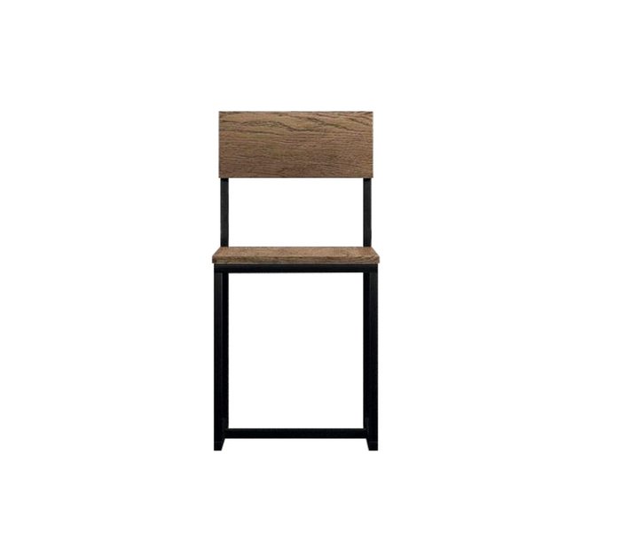 Стул Бруклин черно-коричневого цвета - лучшие Обеденные стулья в INMYROOM