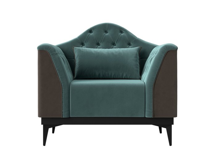 Кресло Флорида бирюзово-коричневого цвета - купить Интерьерные кресла по цене 33999.0