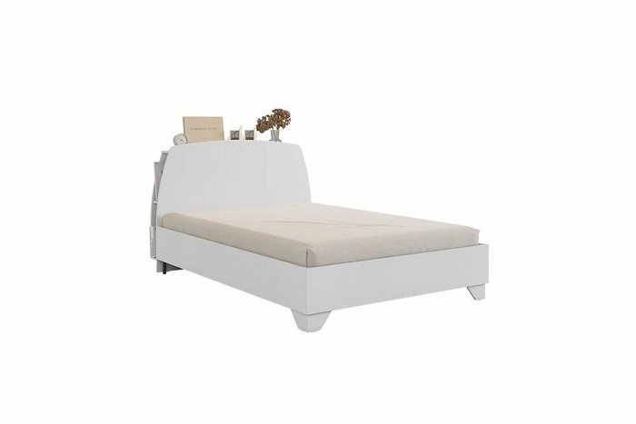 Кровать Виктория-1 140х200 белого цвета  - купить Кровати для спальни по цене 15590.0