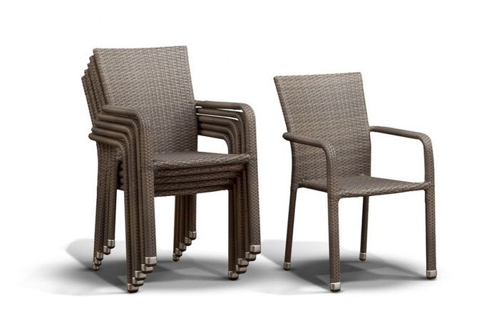 стул "Руджо"  серо-коричневый - купить Садовые стулья по цене 7400.0
