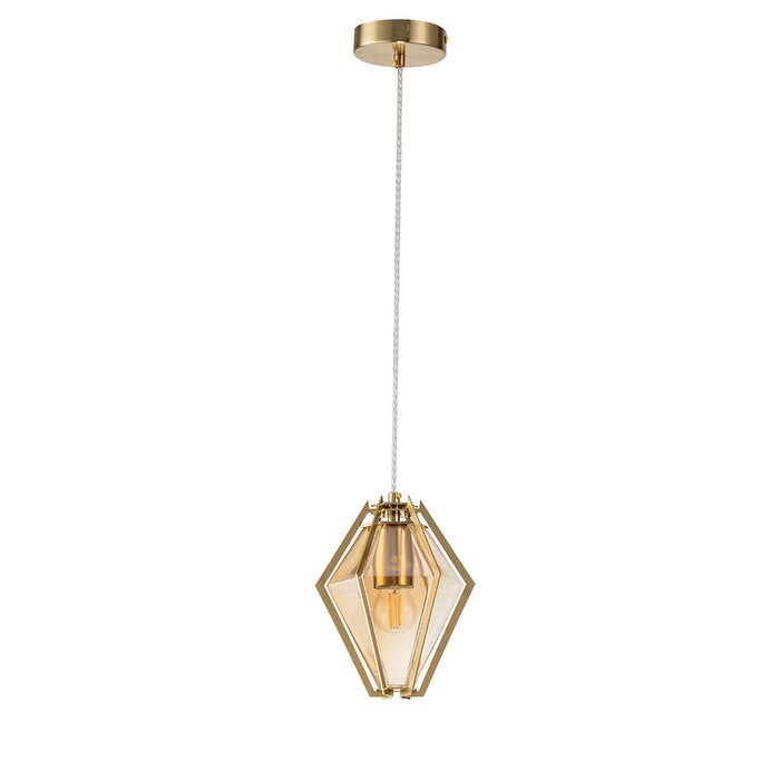 Подвесной светильник Vista янтарно-золотого цвета - купить Подвесные светильники по цене 14220.0