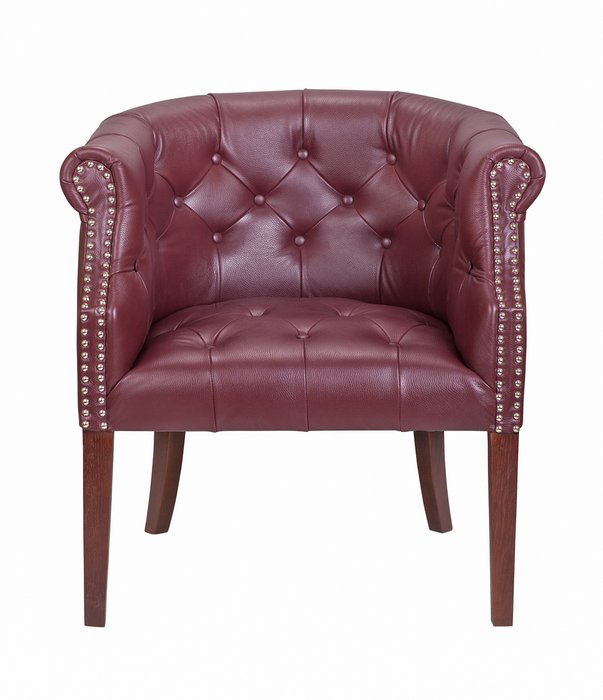 Дизайнерское кресло Grace vine leather красного цвета - купить Интерьерные кресла по цене 58800.0
