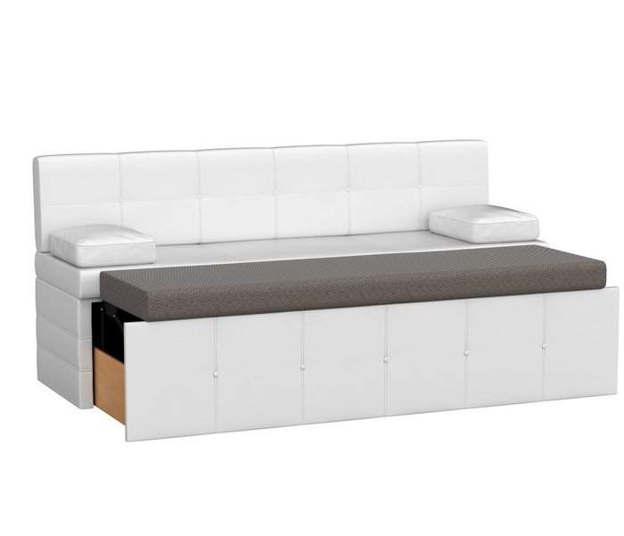 Диван Лео белого цвета (экокожа) - купить Прямые диваны по цене 31990.0
