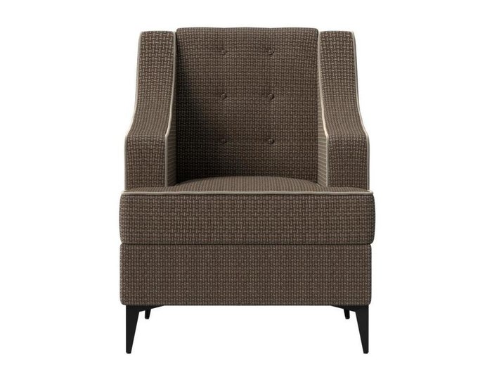 Кресло Марк бежево-коричневого цвета - купить Интерьерные кресла по цене 25999.0