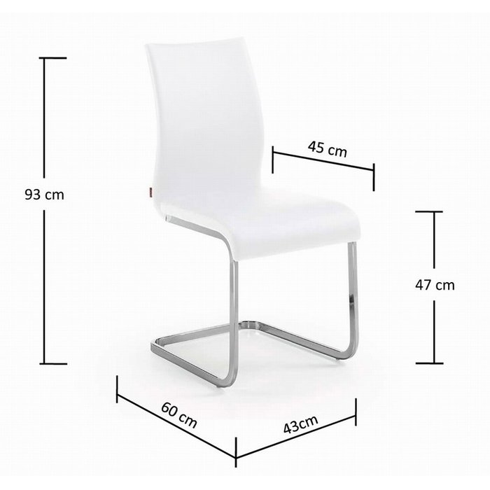 Стул Tribecca белый - купить Обеденные стулья по цене 12990.0