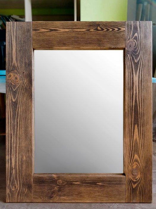 Настенное зеркало Прованс 50х65 коричневого цвета - лучшие Настенные зеркала в INMYROOM