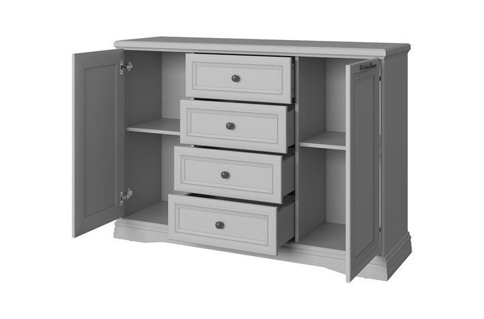 Комод Valencia серого цвета - купить Комоды по цене 40199 Комод Valencia серого цвета - купить Комоды по цене 40199